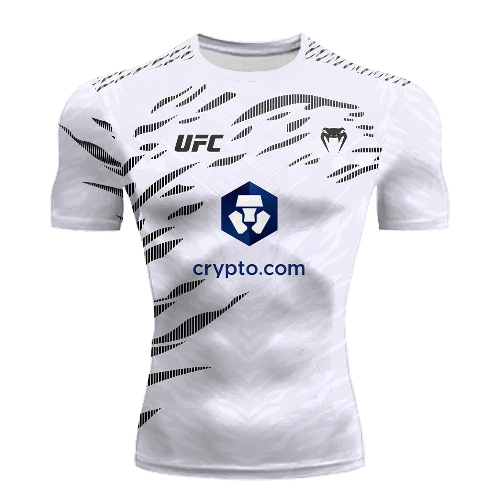 UFC White Compression T-shirt
